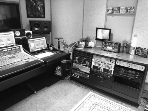Control room Droomtent recording studio